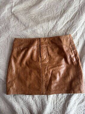 Vintage Gap Faux leather Skirt